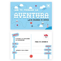 INVITACIÓN PIRATA 2 uds.