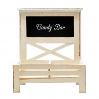 STAND MADERA CON SOPORTE PIZARRA