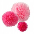 MIX POM POMS ROSA 3 uds