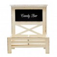 STAND MADERA CON SOPORTE PIZARRA
